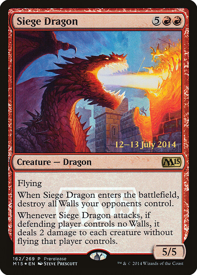 Siege Dragon [Magic 2015 Promos] | Sanctuary Gaming