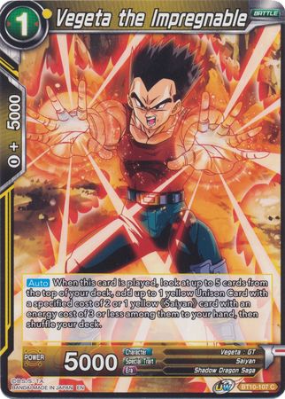 Vegeta the Impregnable (BT10-107) [Rise of the Unison Warrior 2nd Edition] | Sanctuary Gaming