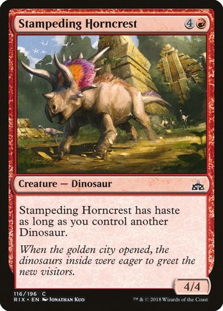 Stampeding Horncrest [Rivals of Ixalan] | Sanctuary Gaming