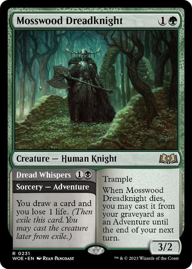 Mosswood Dreadknight // Dread Whispers [Wilds of Eldraine] | Sanctuary Gaming