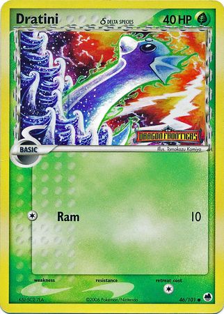 Dratini (46/101) (Delta Species) (Stamped) [EX: Dragon Frontiers] | Sanctuary Gaming
