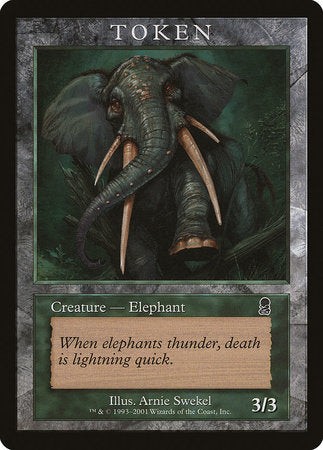Elephant Token (Odyssey) [Magic Player Rewards 2002] | Sanctuary Gaming