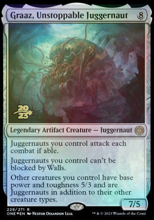 Graaz, Unstoppable Juggernaut [Phyrexia: All Will Be One Prerelease Promos] | Sanctuary Gaming