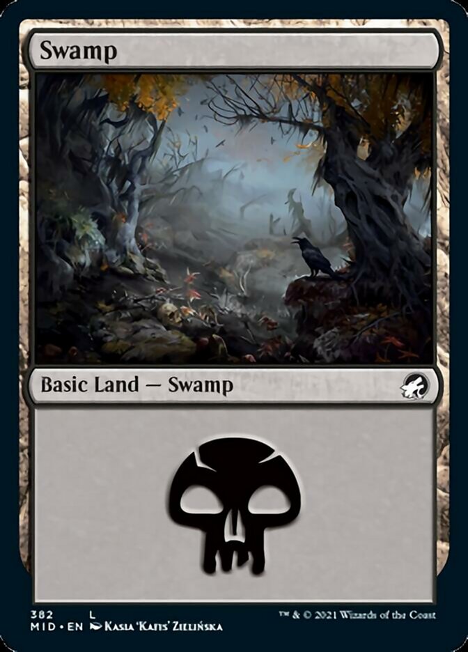 Swamp (382) [Innistrad: Midnight Hunt] | Sanctuary Gaming