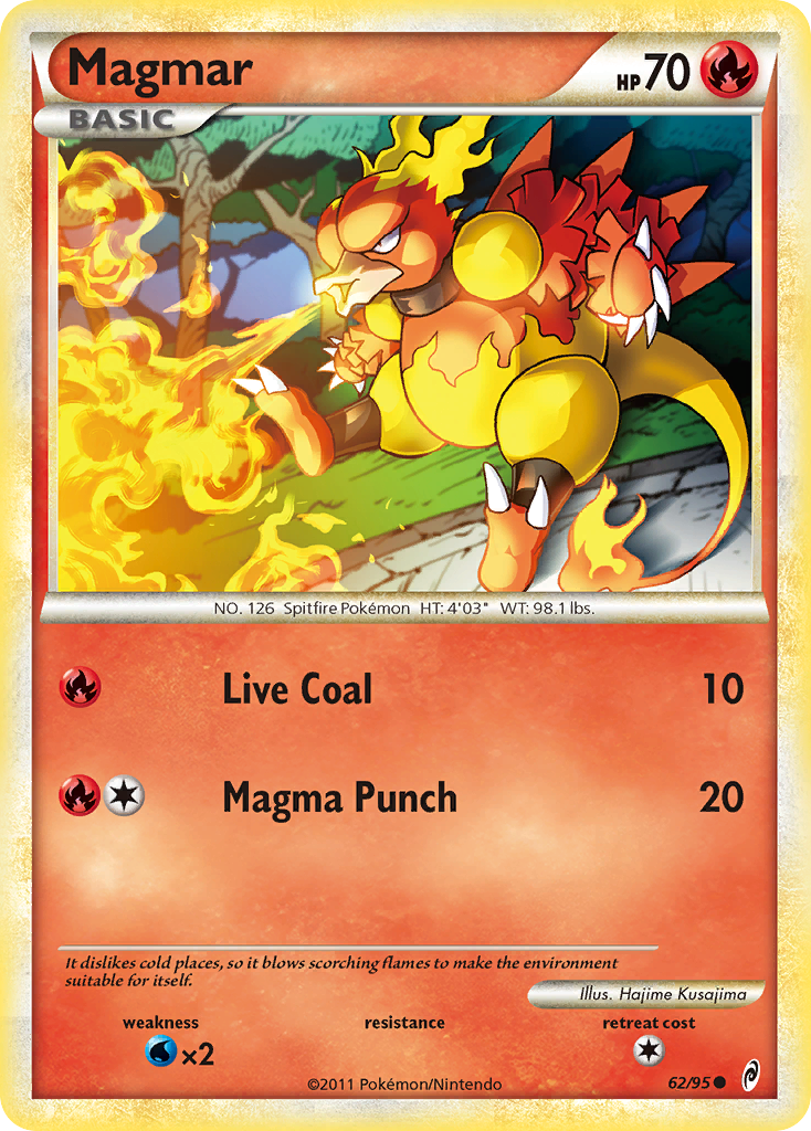 Magmar (62/95) [HeartGold & SoulSilver: Call of Legends] | Sanctuary Gaming