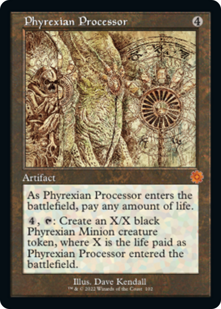 Phyrexian Processor (Retro Schematic) [The Brothers' War Retro Artifacts] | Sanctuary Gaming