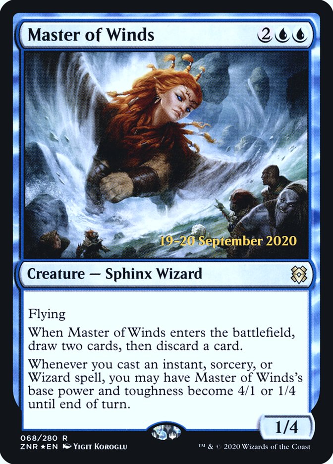Master of Winds  [Zendikar Rising Prerelease Promos] | Sanctuary Gaming