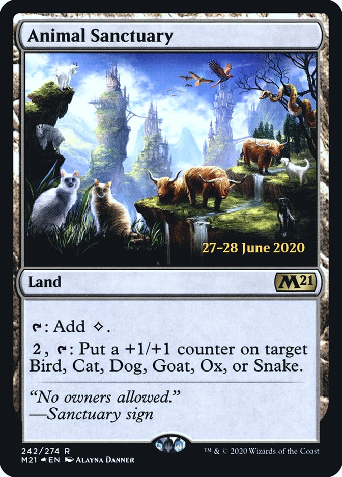 Animal Sanctuary  [Core Set 2021 Prerelease Promos] | Sanctuary Gaming