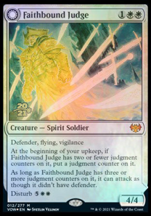 Faithbound Judge // Sinner's Judgment [Innistrad: Crimson Vow Prerelease Promos] | Sanctuary Gaming