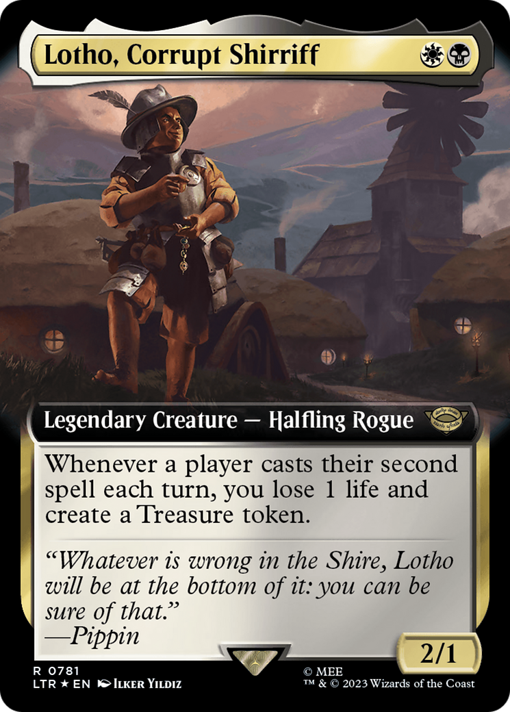 Lotho, Corrupt Shirriff (Extended Art) (Surge Foil) [The Lord of the Rings: Tales of Middle-Earth] | Sanctuary Gaming