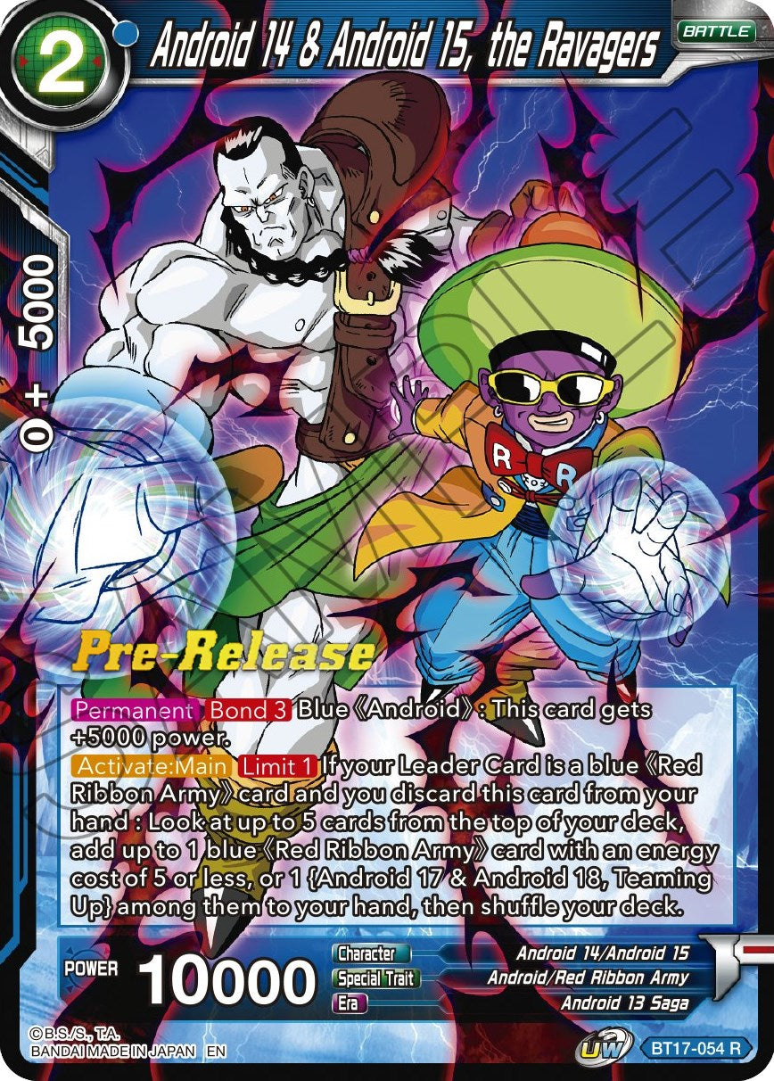 Android 14 & Android 15, the Ravagers (BT17-054) [Ultimate Squad Prerelease Promos] | Sanctuary Gaming