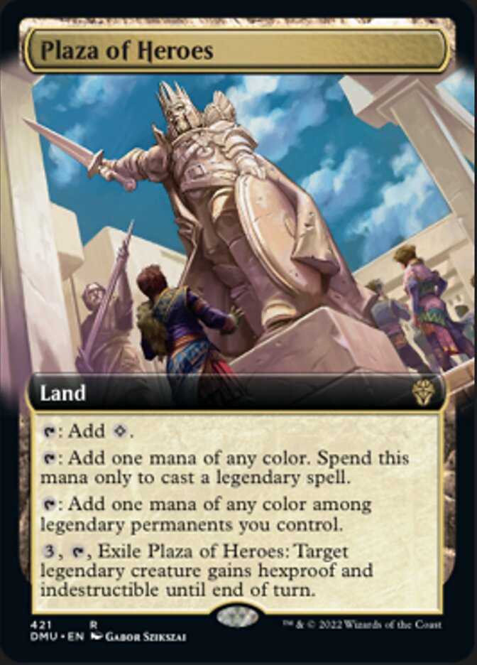 Plaza of Heroes (Extended Art) [Dominaria United] | Sanctuary Gaming