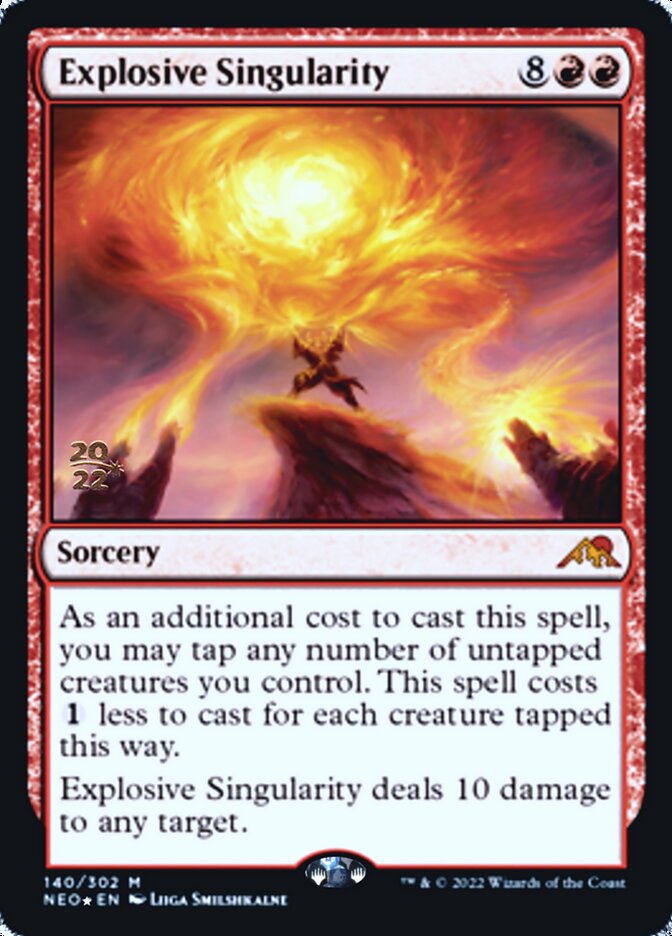 Explosive Singularity [Kamigawa: Neon Dynasty Prerelease Promos] | Sanctuary Gaming