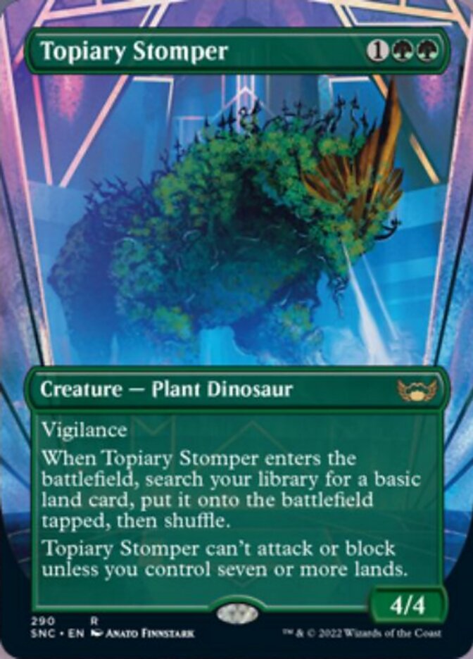 Topiary Stomper (Borderless Alternate Art) [Streets of New Capenna] | Sanctuary Gaming