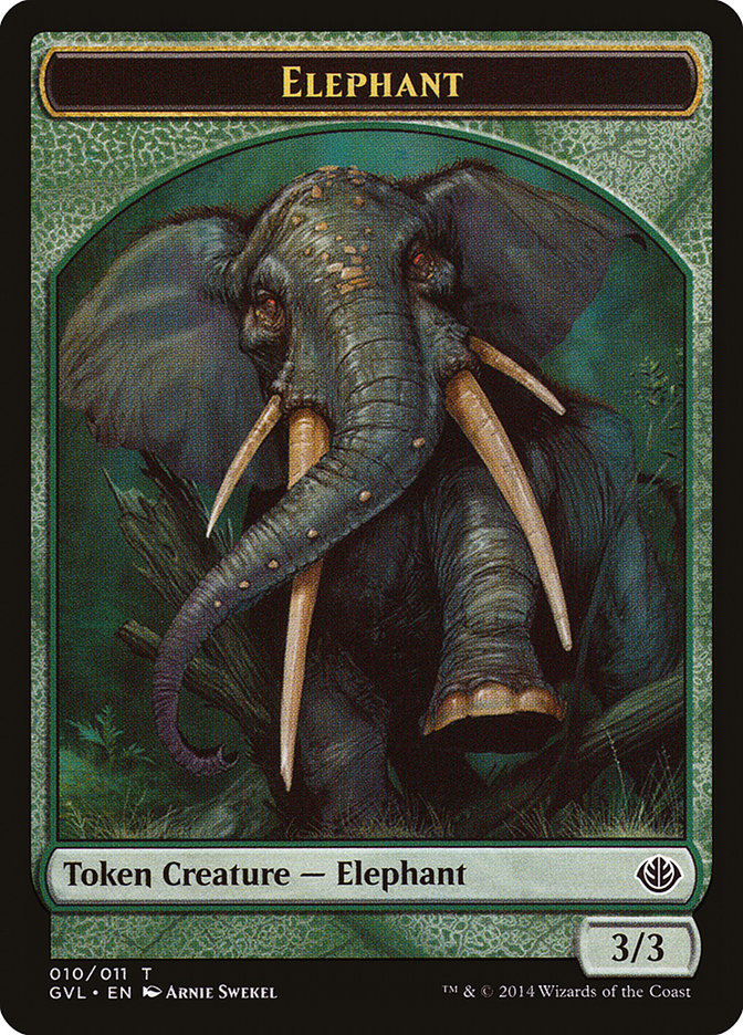 Elephant Token (Garruk vs. Liliana) [Duel Decks Anthology Tokens] | Sanctuary Gaming