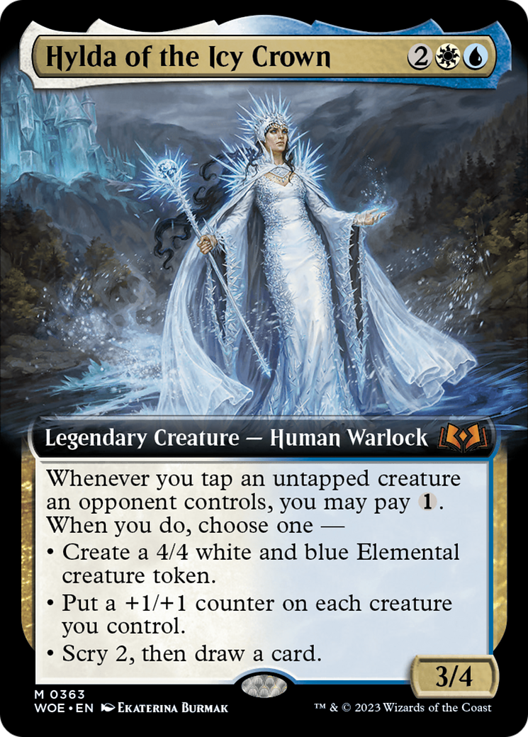 Hylda of the Icy Crown (Extended Art) [Wilds of Eldraine] | Sanctuary Gaming
