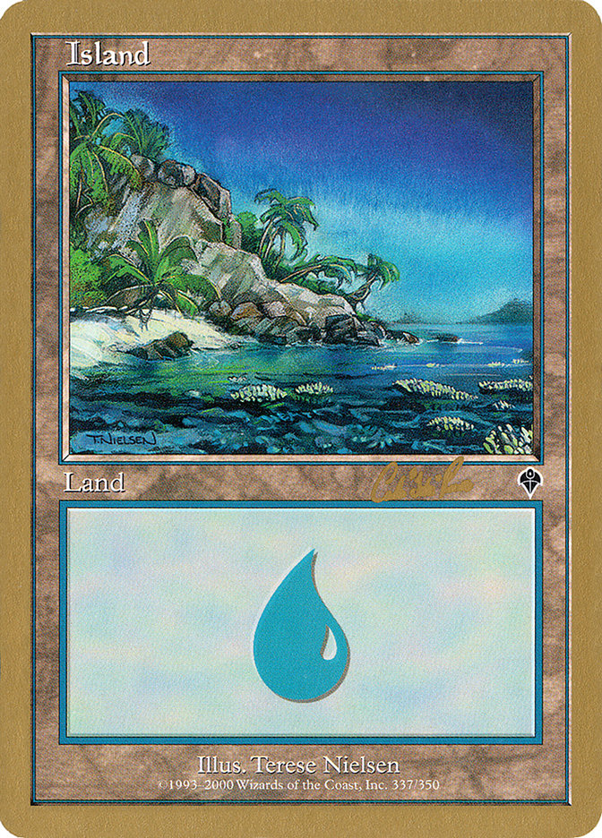 Island (cr337) (Carlos Romao) [World Championship Decks 2002] | Sanctuary Gaming