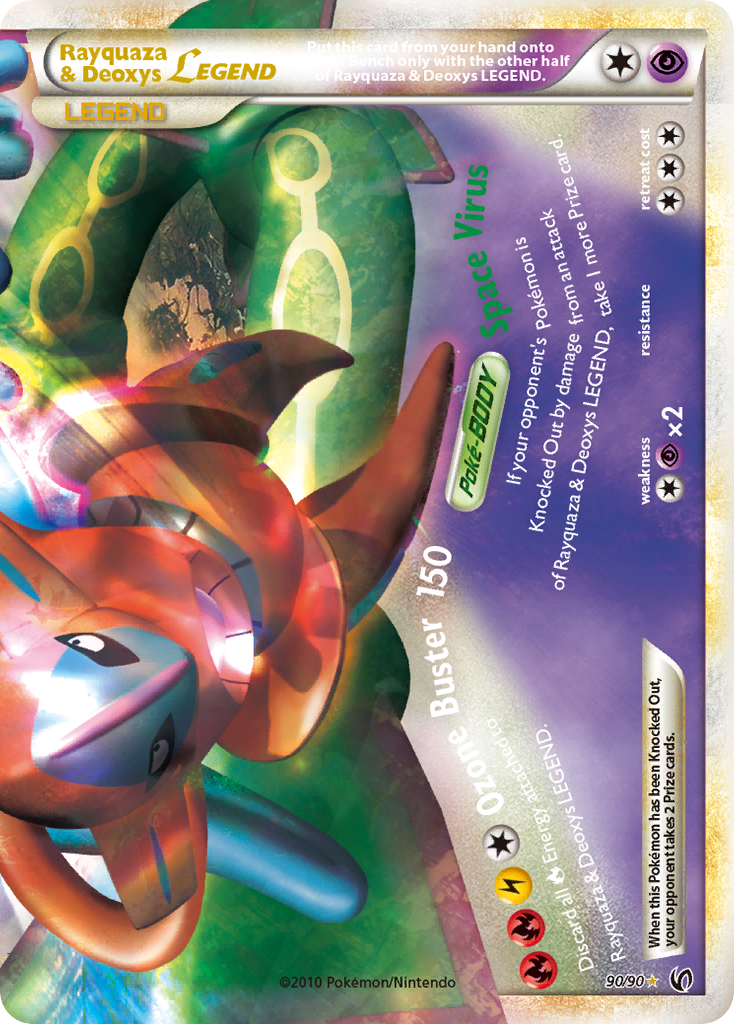Rayquaza & Deoxys LEGEND (90/90) [HeartGold & SoulSilver: Undaunted] | Sanctuary Gaming