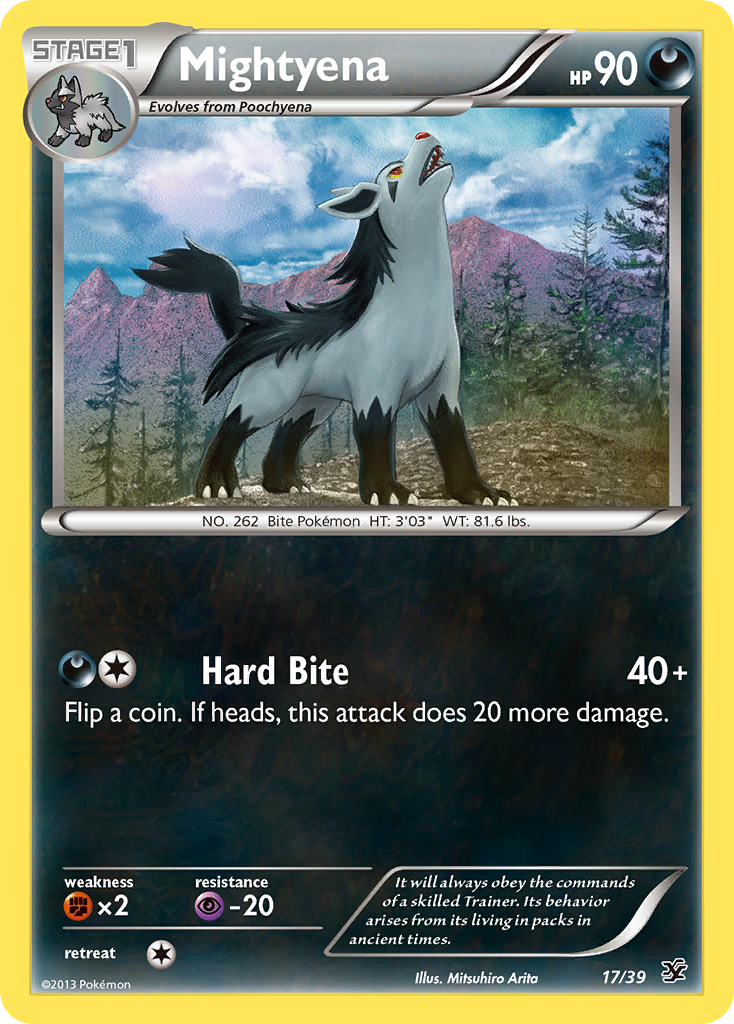 Mightyena (17/39) [XY: Kalos Starter Set] | Sanctuary Gaming