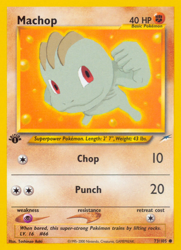 Machop (73/105) [Neo Destiny 1st Edition] | Sanctuary Gaming