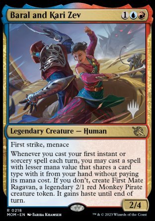 Baral and Kari Zev (Promo Pack) [March of the Machine Promos] | Sanctuary Gaming