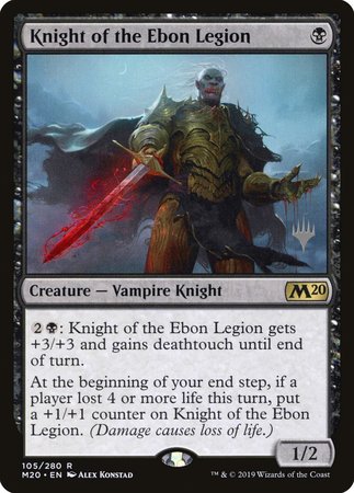 Knight of the Ebon Legion [Core Set 2020 Promos] | Sanctuary Gaming