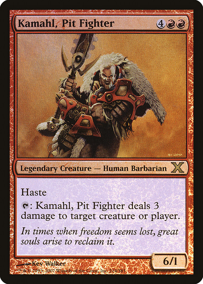 Kamahl, Pit Fighter (Premium Foil) [Tenth Edition] | Sanctuary Gaming