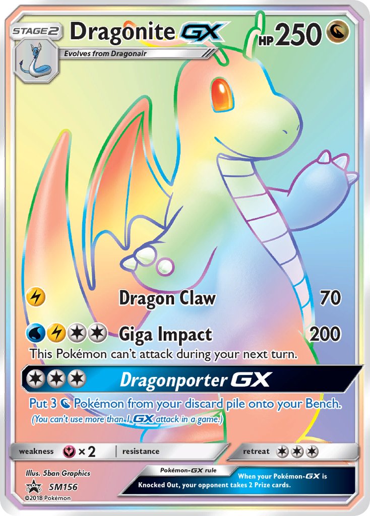 Dragonite GX (SM156) (Jumbo Card) [Sun & Moon: Black Star Promos] | Sanctuary Gaming