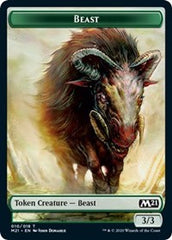 Beast // Cat (011) Double-sided Token [Core Set 2021 Tokens] | Sanctuary Gaming