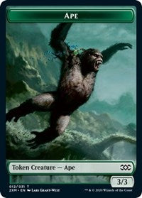 Ape // Elemental Double-sided Token [Double Masters Tokens] | Sanctuary Gaming