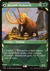 Kazandu Mammoth // Kazandu Valley (Showcase) [Zendikar Rising] | Sanctuary Gaming