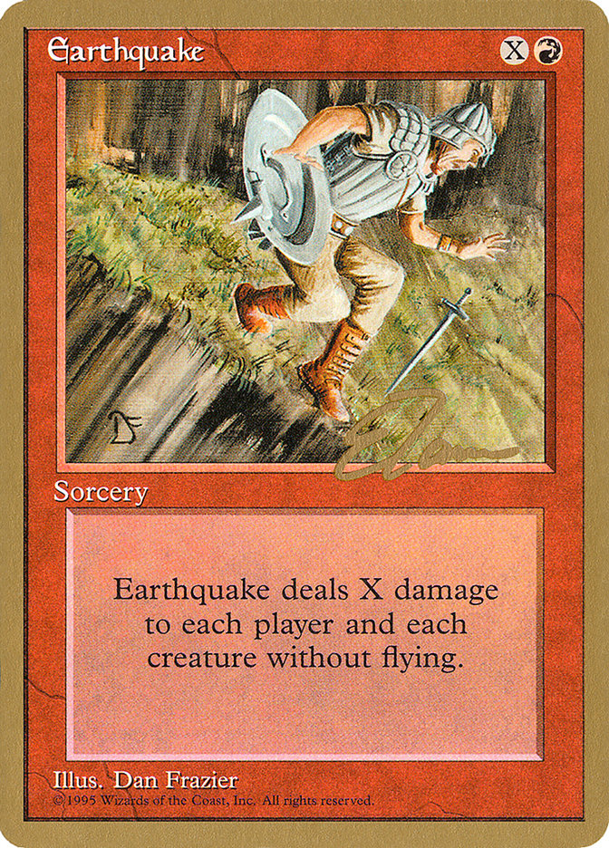 Earthquake (Eric Tam) [Pro Tour Collector Set] | Sanctuary Gaming