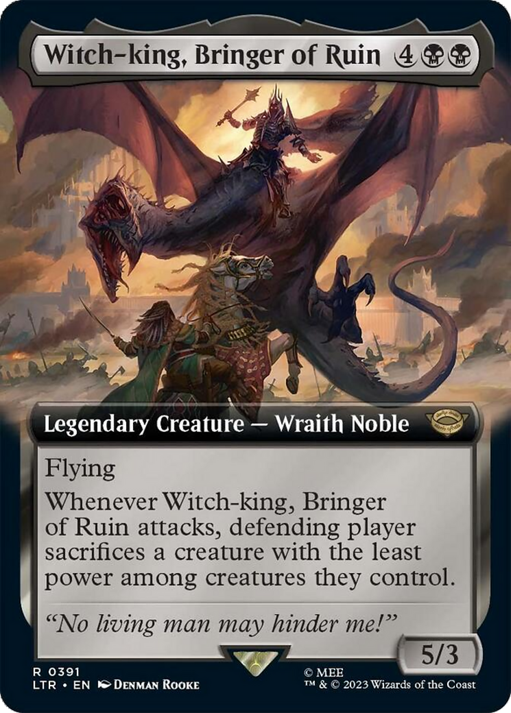 Witch-king, Bringer of Ruin (Extended Alternate Art) [The Lord of the Rings: Tales of Middle-Earth] | Sanctuary Gaming