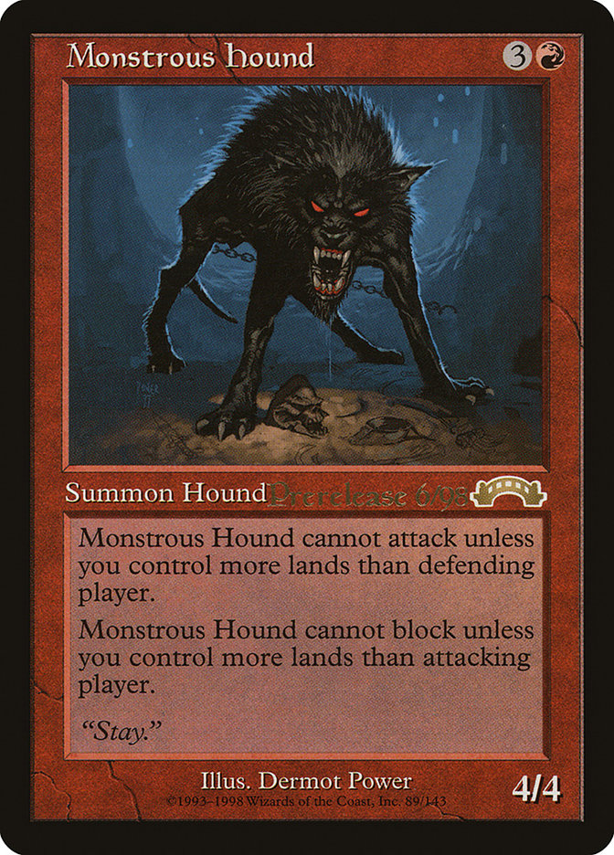 Monstrous Hound [Exodus Promos] | Sanctuary Gaming