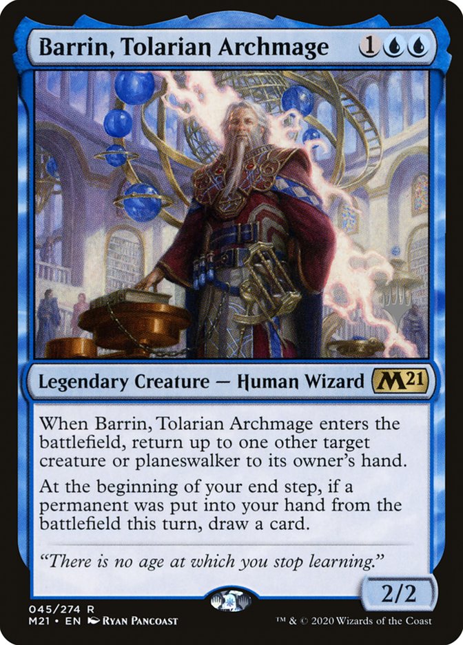 Barrin, Tolarian Archmage (Promo Pack) [Core Set 2021 Promos] | Sanctuary Gaming