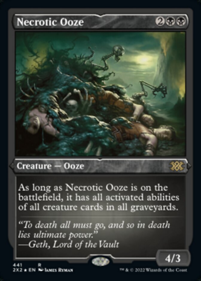 Necrotic Ooze (Foil Etched) [Double Masters 2022] | Sanctuary Gaming