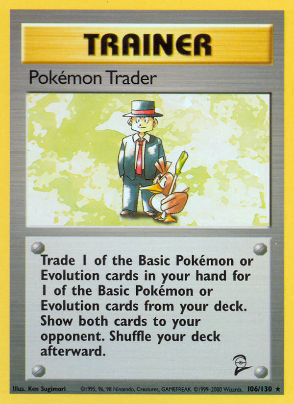 Pokemon Trader (106/130) [Base Set 2] | Sanctuary Gaming