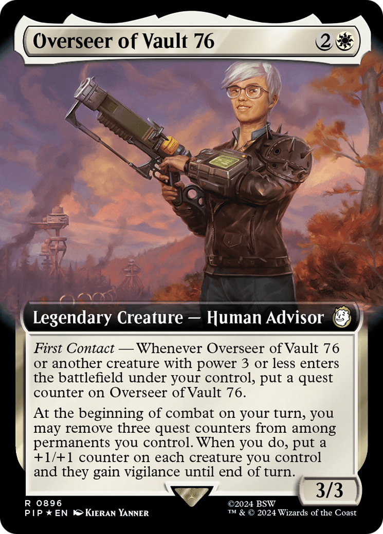 Overseer of Vault 76 (Extended Art) (Surge Foil) [Fallout] | Sanctuary Gaming