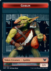 Smoke Blessing // Goblin Double-sided Token [Kamigawa: Neon Dynasty Commander Tokens] | Sanctuary Gaming