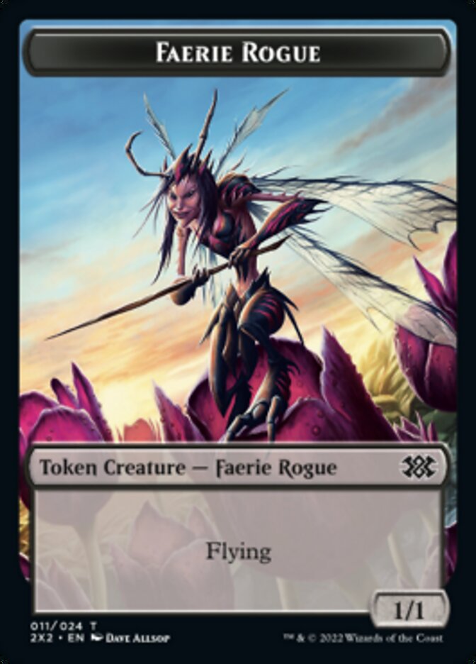 Faerie Rogue // Soldier Double-sided Token [Double Masters 2022 Tokens] | Sanctuary Gaming