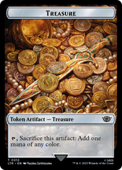 Treasure // Wraith Double-Sided Token [The Lord of the Rings: Tales of Middle-Earth Commander Tokens] | Sanctuary Gaming