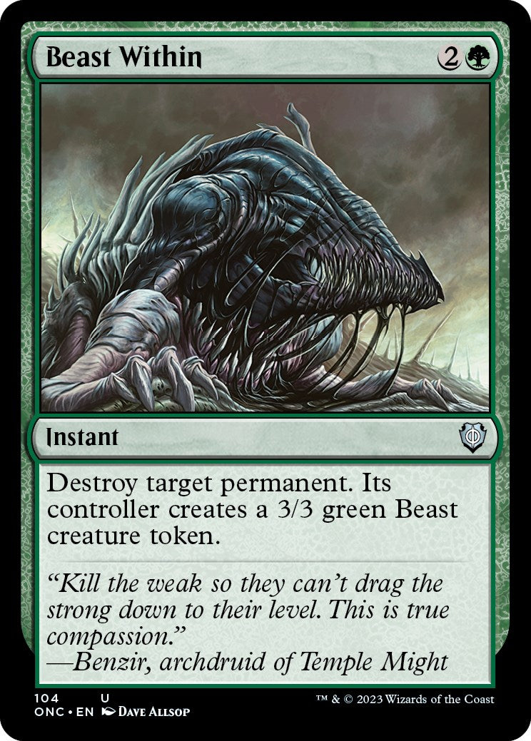 Beast Within [Phyrexia: All Will Be One Commander] | Sanctuary Gaming