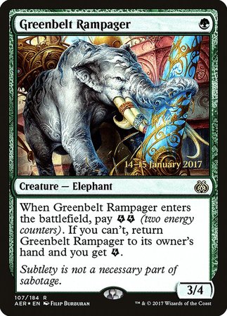 Greenbelt Rampager [Aether Revolt Promos] | Sanctuary Gaming