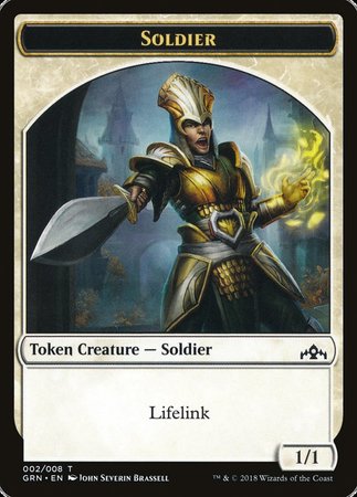 Soldier Token [Guilds of Ravnica Tokens] | Sanctuary Gaming