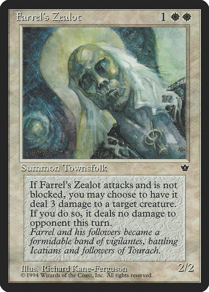 Farrel's Zealot (Richard Kane Ferguson) [Fallen Empires] | Sanctuary Gaming