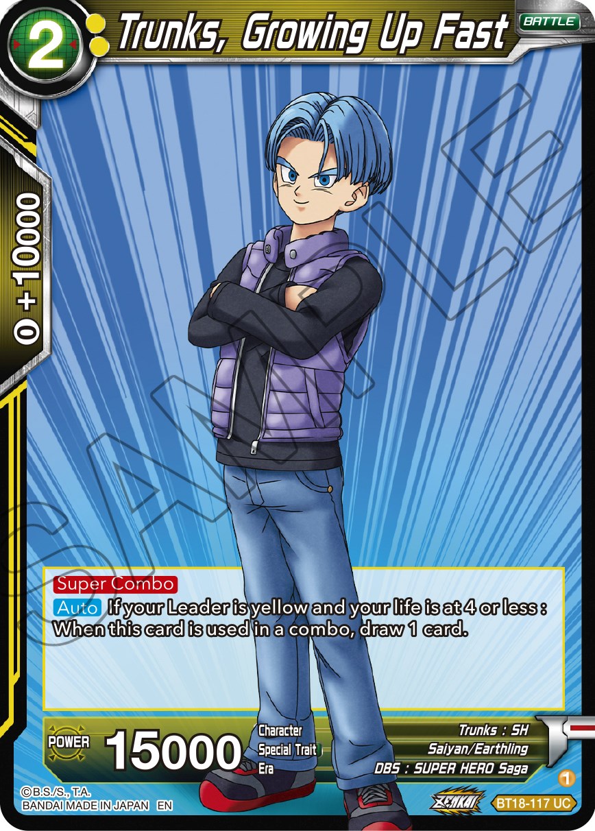 Trunks, Growing Up Fast (BT18-117) [Dawn of the Z-Legends] | Sanctuary Gaming