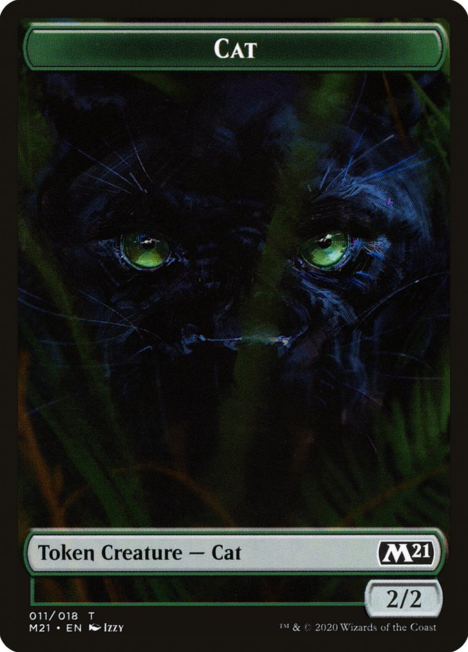 Bird // Cat (011) Double-sided Token [Core Set 2021 Tokens] | Sanctuary Gaming