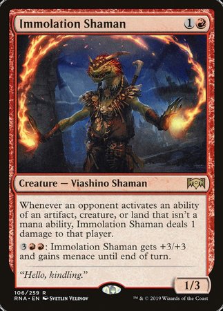 Immolation Shaman [Ravnica Allegiance] | Sanctuary Gaming