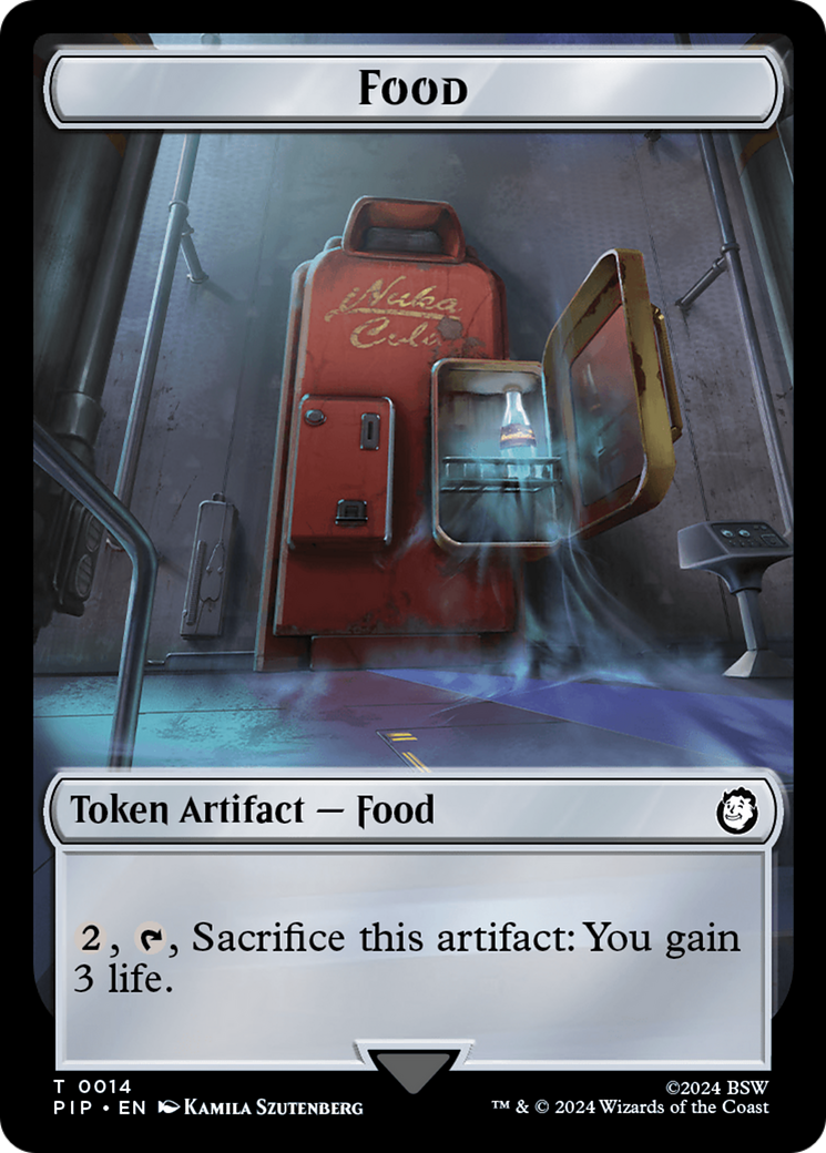 Food (0014) // Alien Double-Sided Token [Fallout Tokens] | Sanctuary Gaming