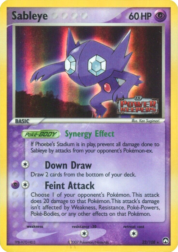 Sableye (22/108) (Stamped) [EX: Power Keepers] | Sanctuary Gaming